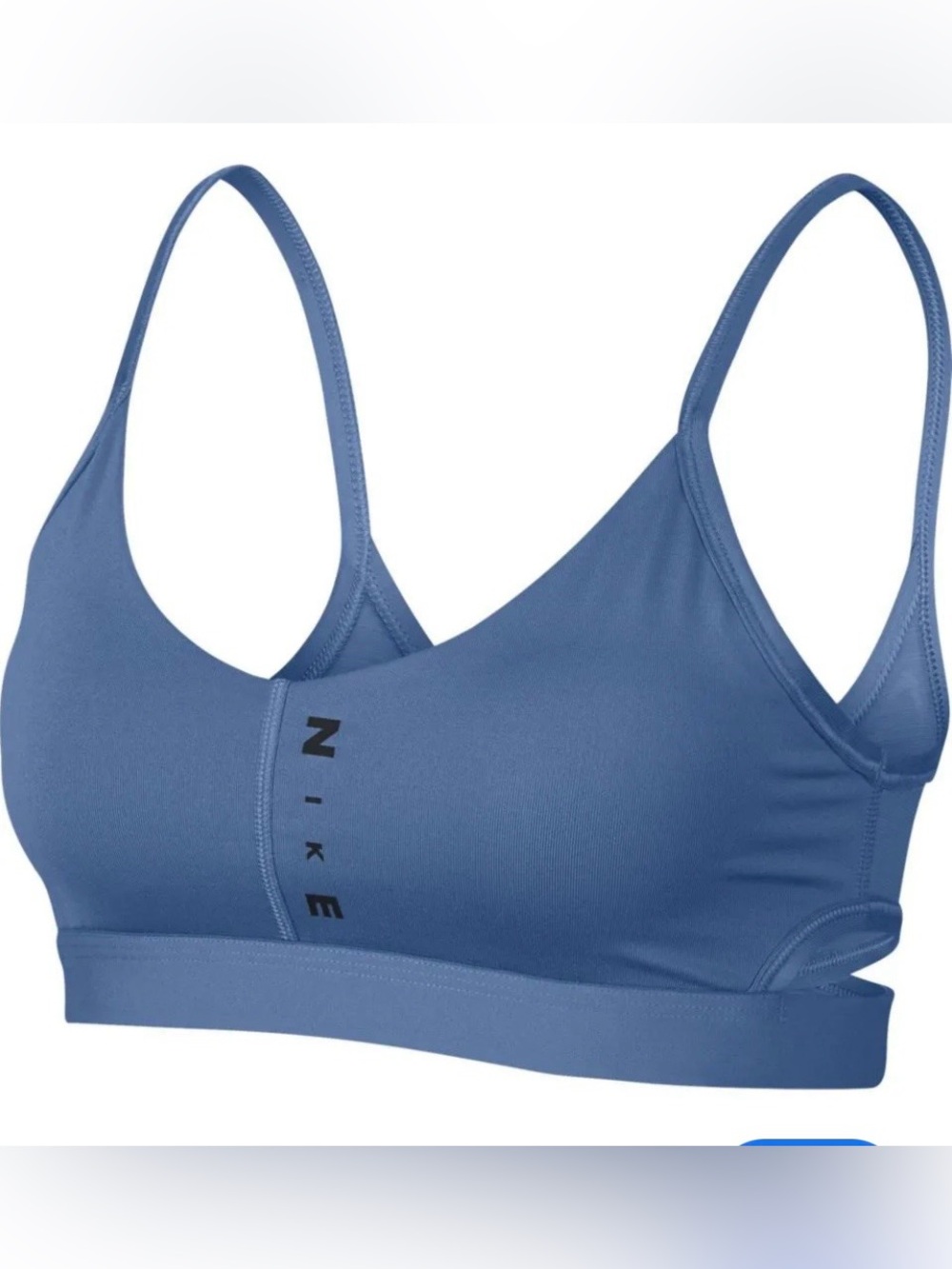 Nike Women's Slate Blue Cropped Sports Bralette